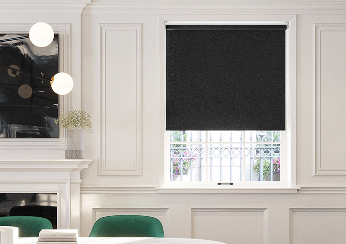 Shimmer (Blackout), Jet - Roller Blind - Image 3